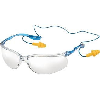 Schutzbrille ToraCCS EN 166 Bügel blau,Scheibe klar PC-Beschreibung lesen