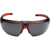 Schutzbrille Avar EN 166 Bügel schwarz/rot,Hydro-Shield grau