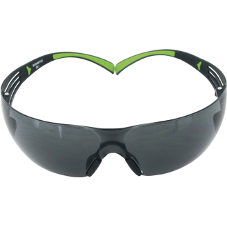 Schutzbrille SecureFit-SF400 EN 166,EN 170 Bügel schwarz grün,Scheibe grau-Beschreibung lesen