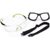 Schutzbrille Solus 1000-Set EN 166,EN 170,EN 172 Bügel grün,Scheibe klar PC