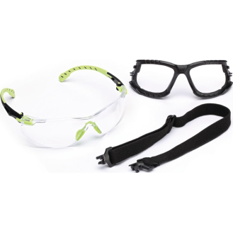 Schutzbrille Solus 1000-Set EN 166,EN 170,EN 172 Bügel grün,Scheibe klar PC-Beschreibung lesen