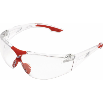 Schutzbrille SVP-400 EN 166 Bügel transparent,Scheiben klar PC-Beschreibung lesen