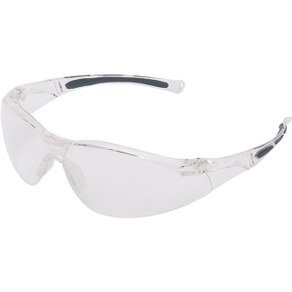 Schutzbrille A800 EN 166-1FT Bügel transparent,Scheibe klar PC-Beschreibung lesen