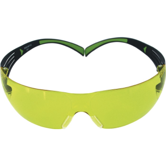 Schutzbrille SecureFit-SF400 EN 166,EN 170 Bügel schwarz grün,Scheibe gelb-Beschreibung lesen