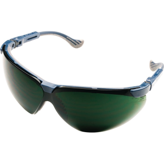 Schweißerbrille XC EN 166,EN 169 PC Rahmen blau,Scheibe grün IR5-Beschreibung lesen