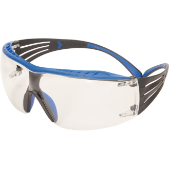 Schutzbrille SecureFit SF401 EN 166 Bügel blau/grau,Scheibe klar PC-Beschreibung lesen