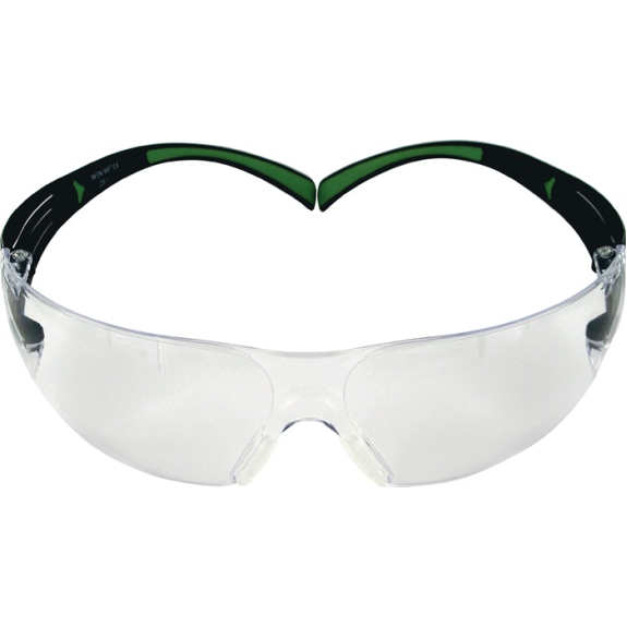 Schutzbrille SecureFit-SF400 EN 166,EN 170 Bügel schwarz grün,Scheibe klar-Beschreibung lesen