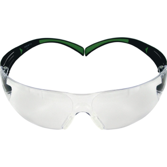 Schutzbrille SecureFit-SF400 EN 166,EN 170 Bügel schwarz grün,Scheibe klar-Beschreibung lesen