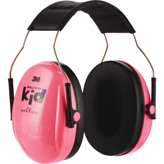 Kapselgehörschutz H510AK EN 352 SNR 27 dB Kopfbügel pink f.Kinder-Beschreibung lesen