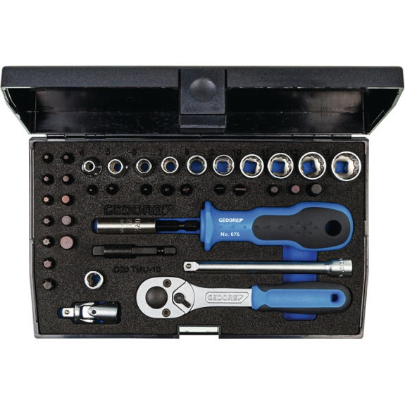 Steckschlüsselsz D 20 TMU-10 40-tlg.1/4 Zoll SW 4-1m Z.24 12KT-Beschreibung lesen