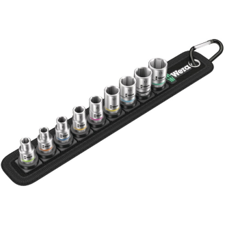 Steckschlüsselsz Belt 4 9-tlg.1/4 Zoll 5-1m f.a6-KT.-Schr.-Beschreibung lesen