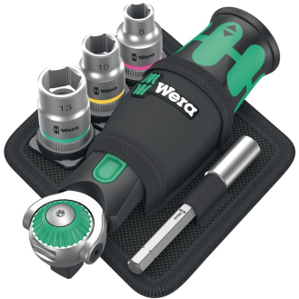 Steckschlüsselsz 8009 Zyklop Pocket Set 2 19-tlg.3/8Zoll+1/4 Zoll Z.72-Beschreibung lesen