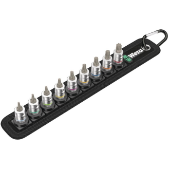 Steckschlüsselsz Belt 3 9-tlg.1/4 Zoll T8-T40 f.Innen-Torx-Schrauben-Beschreibung lesen