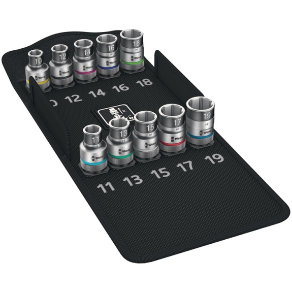 Jeu de clés à douille 8790 HMC HF 10 pièces 1/2 pouce 10-19 mm pour vis a6-KT.-Lire la description