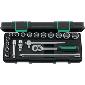 Steckschlüsselsz 45/14/5i 19-tlg.3/8 Zoll SW 8-22mm Z.30 12KT-Beschreibung lesen