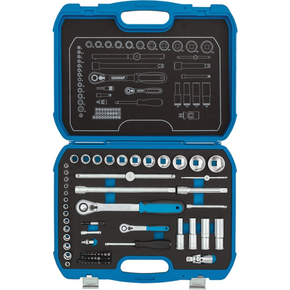 Steckschlüsselsz 19 BMC 20 69-tlg.1/4+1/2 Zoll SW 4-32mm Z.60/40 6KT-Beschreibung lesen