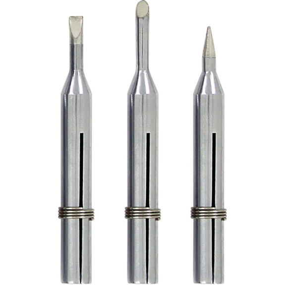 Lötspitzenset LONG-LIFE 15W angeschrägt/bleistiftspitz/meißelförmig B.4mm-Beschreibung lesen