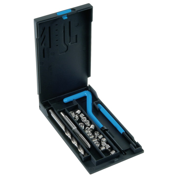 Kit de réparation filetage DIN 8140 type support.M8x1,25mm inox 1,5xD-Lire la description
