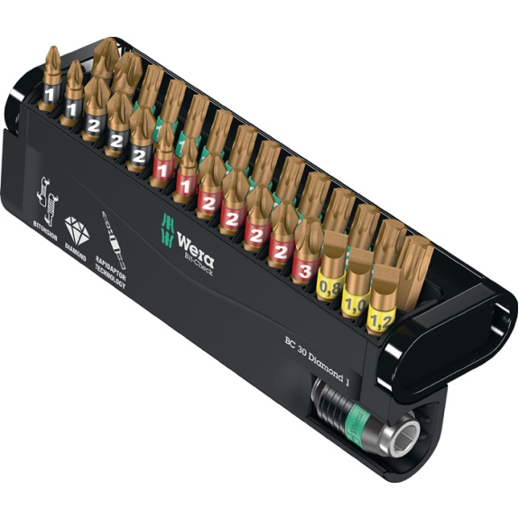 Bitsortiment Bit-Check Diamond 1 30-tlg.Schlitz/PH/PZD/TX-Beschreibung lesen