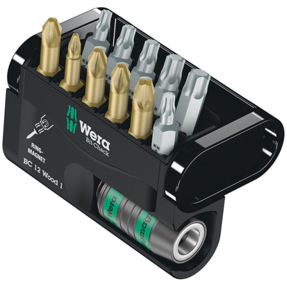 Bitsortiment Bit-Check 12 Wood 1 12-tlg.PH/PZD/TX-Beschreibung lesen