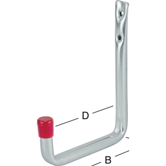Wandhaken U-Form o.Gummierung A.82mm STA verz.-Beschreibung lesen