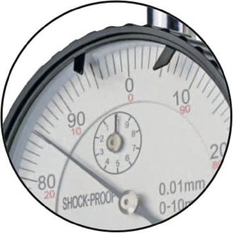 Messuhr mm und Ablesung 0,01mm-Beschreibung lesen