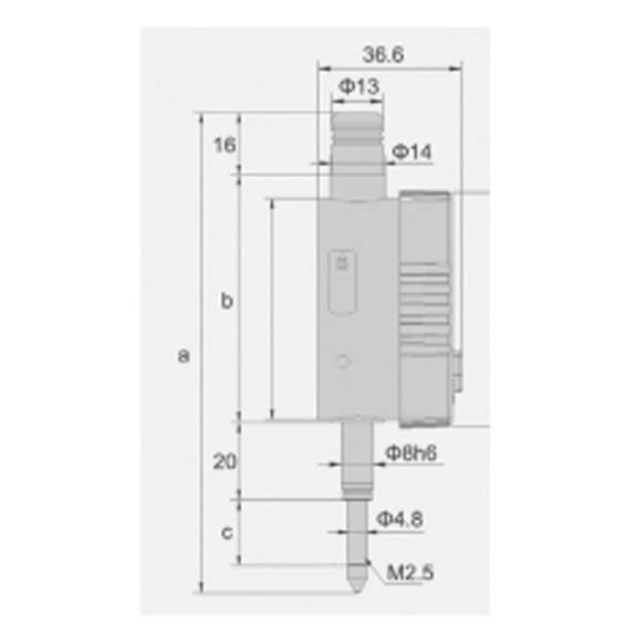 Digital-Messuhr mit hochpräzisem Glasmaßstab-Sensor 0-12,7mm, Ablesung 0,0005mm-Beschreibung lesen