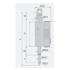 Digital-Messuhr mit hochpräzisem Glasmaßstab-Sensor 0-12,7mm, Ablesung 0,0005mm