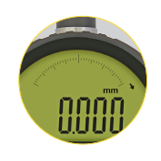 Digital-Messuhr mit hochpräzisem Glasmaßstab-Sensor 0-25mm, Ablesung 0,001mm-Beschreibung lesen