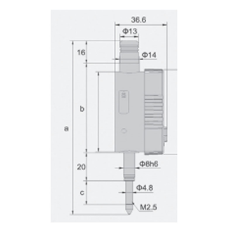 Digital-Messuhr mit hochpräzisem Glasmaßstab-Sensor 0-25mm, Ablesung 0,001mm-Beschreibung lesen