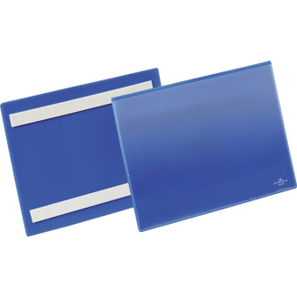 Etikettentasche B210xH148mm blau selbstkl.50St./Pack-Beschreibung lesen