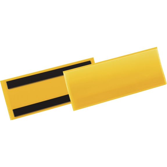 Etikettentasche B210xH74mm gelb magn.50-Beschreibung lesen
