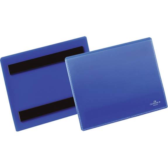 Etikettentasche B148xH105mm blau magn.50 Etikettentasche B148xH105mm blau magn.50-Beschreibung lesen
