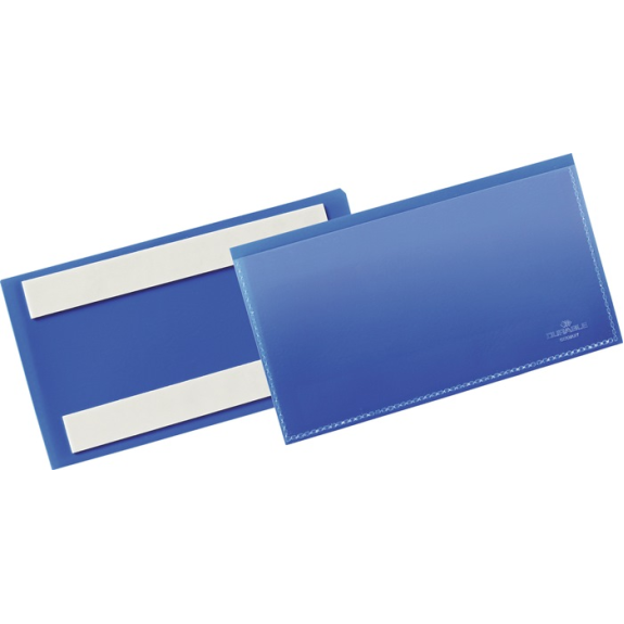 Etikettentasche B150xH67mm blau selbstkl.50St./Pack-Beschreibung lesen