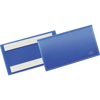 Etikettentasche B150xH67mm blau selbstkl.50St./Pack-Beschreibung lesen
