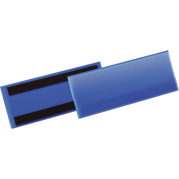 Etikettentasche B210xH74mm blau magn.50-Beschreibung lesen