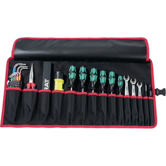 Werkzeugrolltasche 15 Fächer B670xH330mm Nyl.schwarz/rot PAR Werkzeugrolltasche 15 Fächer B670xH330mm Nyl.schwarz/rot PAR-Beschreibung lesen