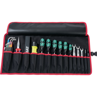Werkzeugrolltasche 15 Fächer B670xH330mm Nyl.schwarz/rot PAR-Beschreibung lesen