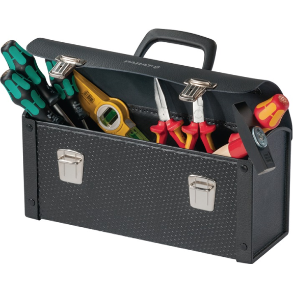 Werkzeugtasche B370xT140xH190mm 7l Kunststoff,Rindsleder,Con-Pearl PAR Werkzeugtasche B370xT140xH190mm 7l Kunststoff,Rindsleder,Con-Pearl PAR-Beschreibung lesen