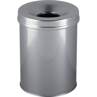 Abfallbehälter H357xØ260mm 15l silber-Beschreibung lesen
