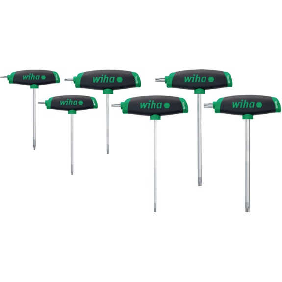 Schraubendrehersz m.Quergriffen 364DSK T10-T30 TORX m.Seitenabtr.6-tlg.-Beschreibung lesen