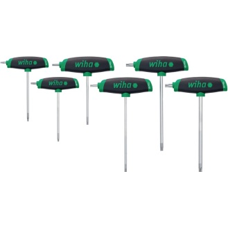 Schraubendrehersz m.Quergriffen 364DSK T10-T30 TORX m.Seitenabtr.6-tlg.-Beschreibung lesen