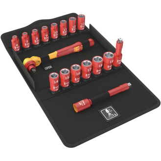 Steckschlüsselsz 8100 SB VDE 1 Zyklop 17-tlg.3/8 Zoll SW 6-19mm Z.80 6KT-Beschreibung lesen