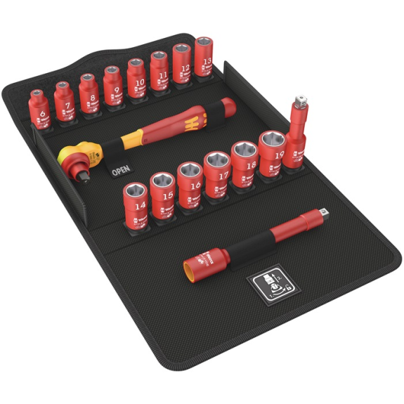 Steckschlüsselsz 8100 SB VDE 1 Zyklop 17-tlg.3/8 Zoll SW 6-19mm Z.80 6KT-Beschreibung lesen