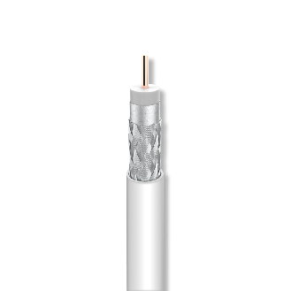 Cavo coassiale Bianco T100 RG6 classe A diametro 6.8mm in rame e PVC 100 metri  2126-Leggi tutto