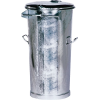 Mülleimer 110l Stahlbl.TZN o.Bügel