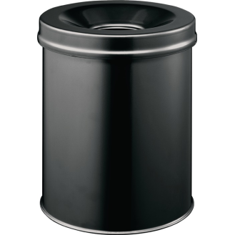 Abfallbehälter H357xØ260mm 15l schwarz-Leggi tutto