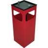 Kombiascher H655xB250xT250mm rot quad.Stahlbl. Kombiascher H655xB250xT250mm rot quad.Stahlbl.