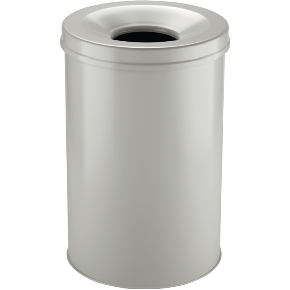 Conteneur à déchets H492xØ315mm 30l gris-Lire la description
