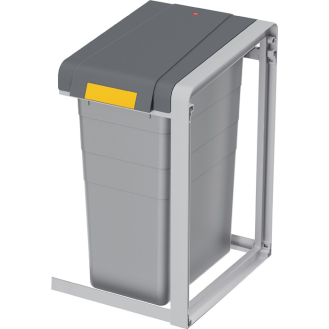 Wertstoffsammler 35l H570xB350xT415mm telegrau staubgrau Erweiterungs-EH-Beschreibung lesen
